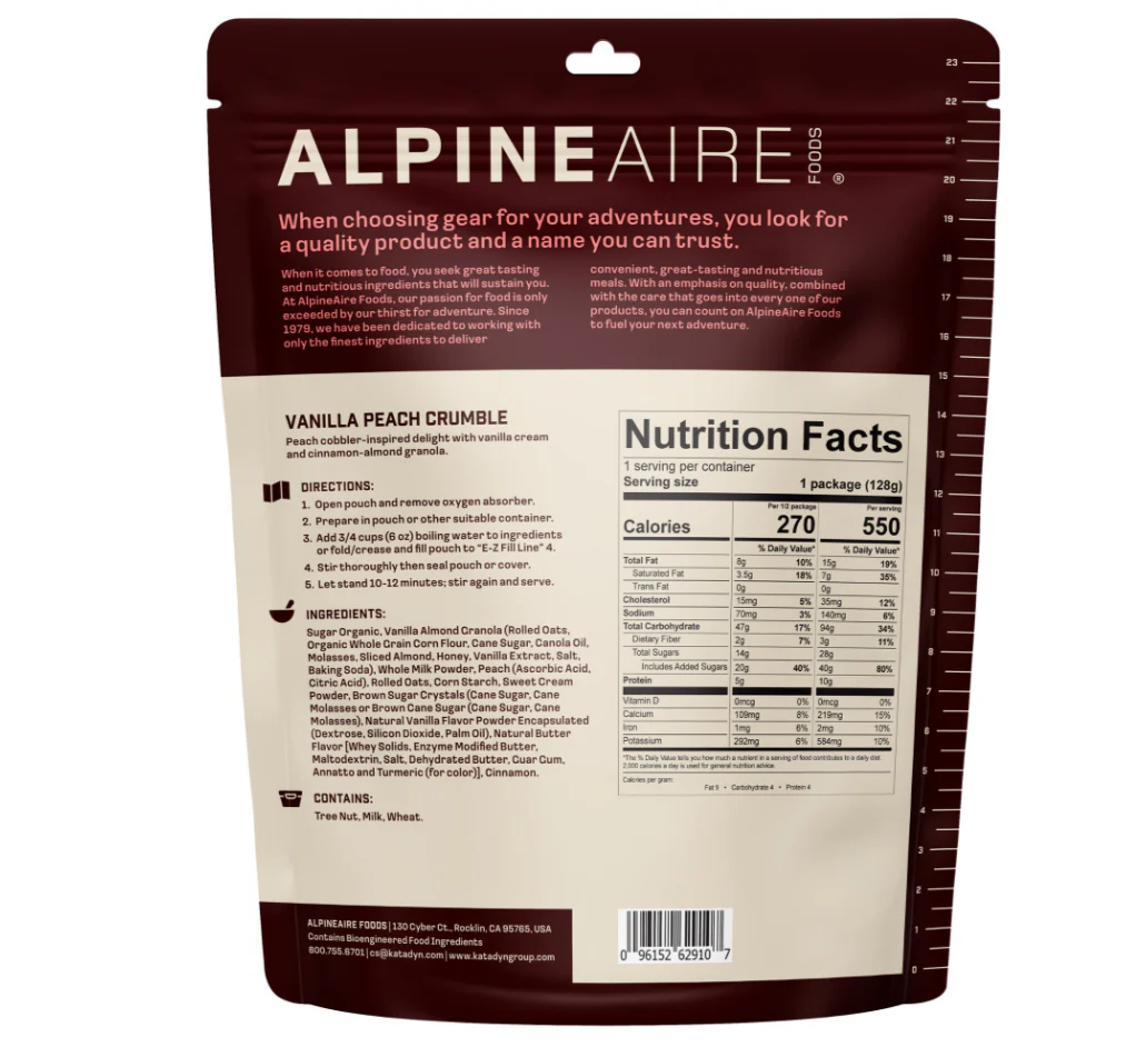 AlpineAire Vanilla Peach Crumble - Image 2