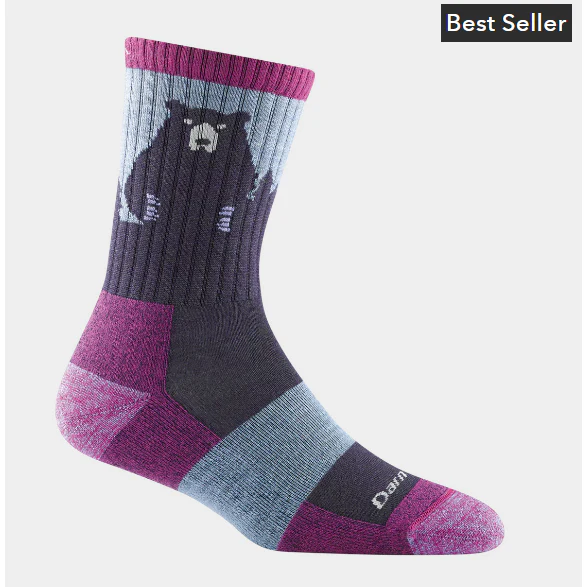 Darn Tough Bear Town Micro Crew Lightweight Hiking Sock Women's