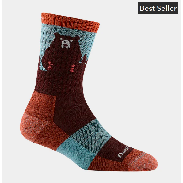Darn Tough Bear Town Micro Crew Lightweight Hiking Sock Women's - Image 2