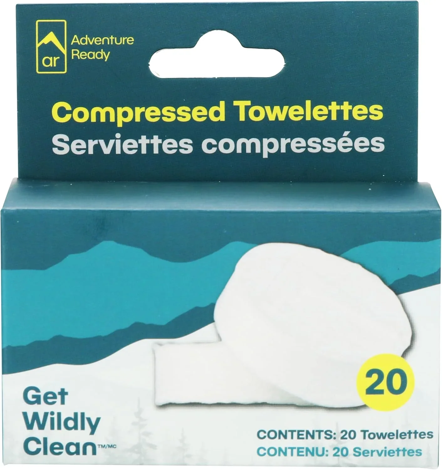Adventure Medical Compressed Towelette - 20 Pack