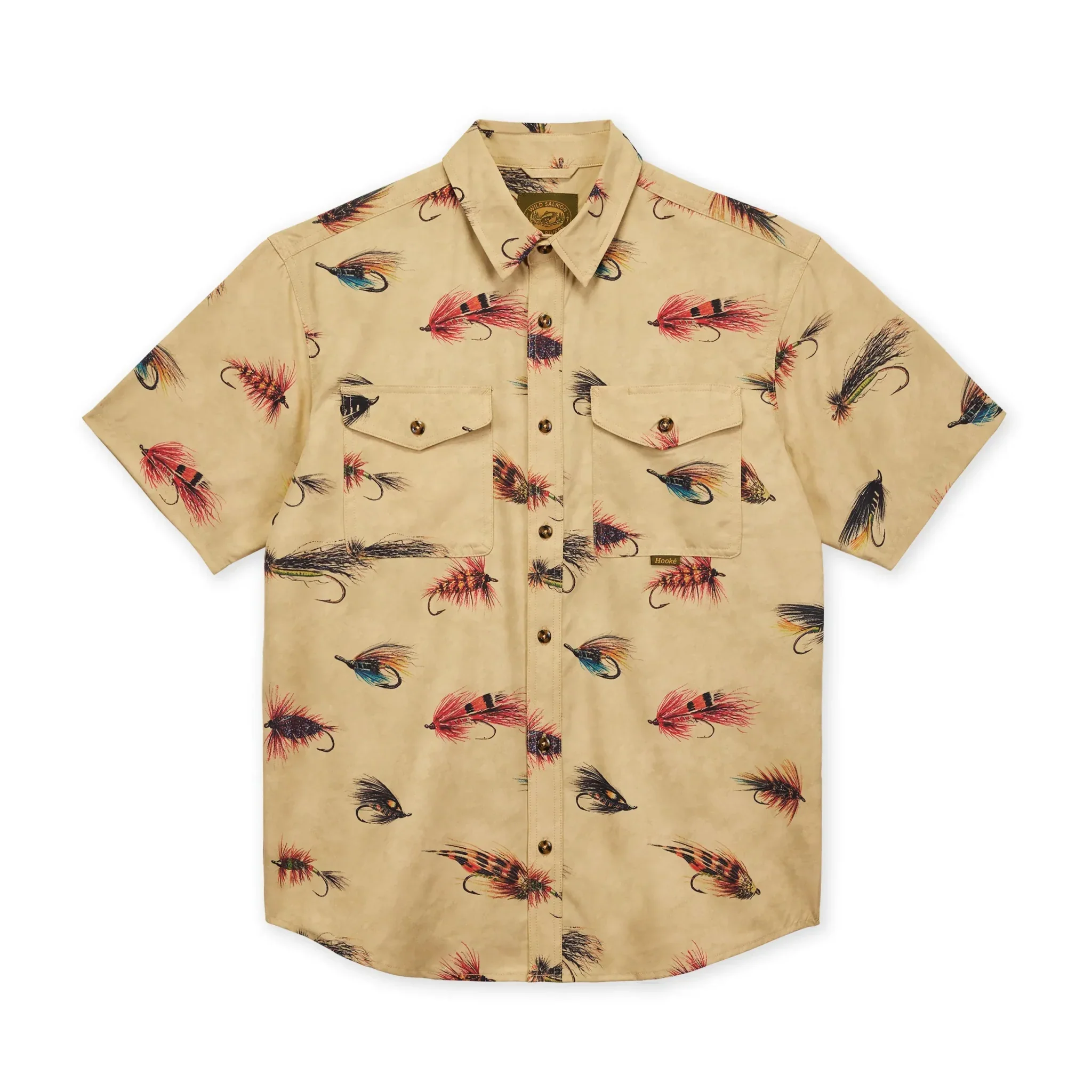 Hooké Atlantic Salmon Flies SS Shirt Men's