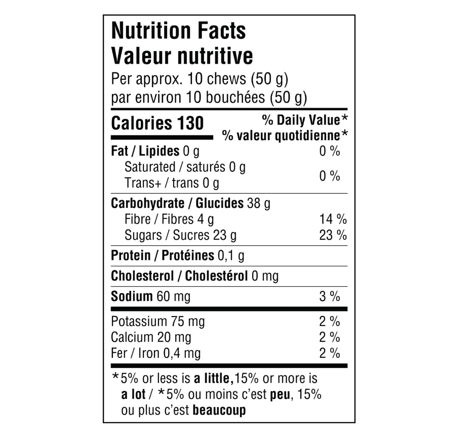 Krono Maple Rasberry Energy Chews - Image 2
