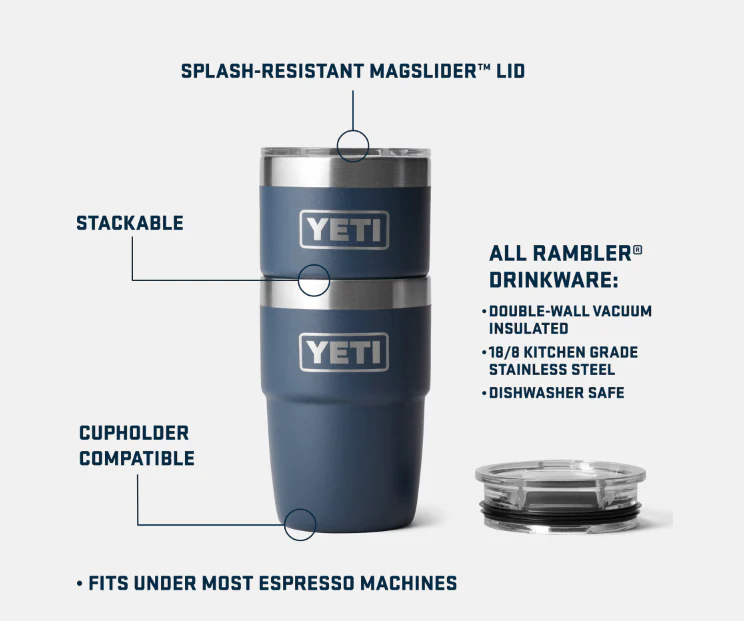 Yeti Rambler 8oz Stackable Cup - Image 6