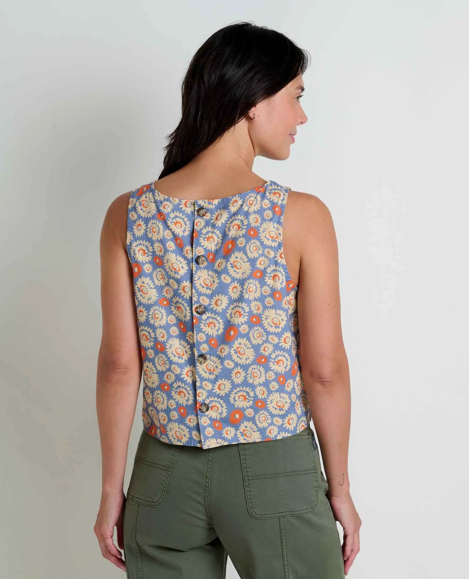 Toad and Co Taj Hemp Button Back Tank II Women's - Image 2