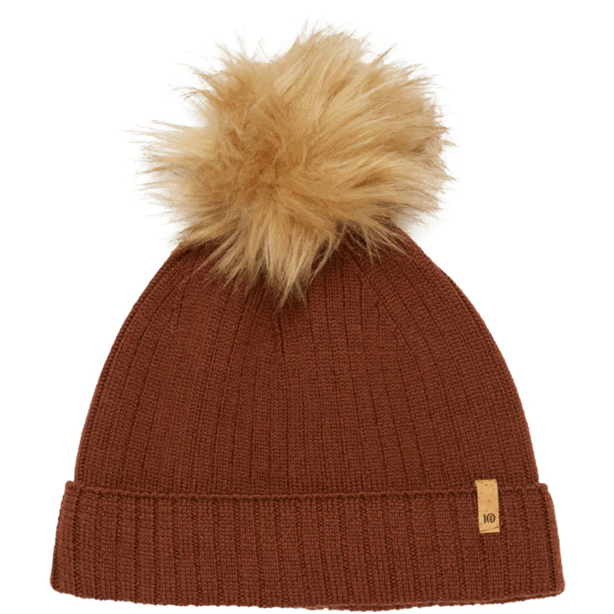 Ten Tree Wool Faux Fur Pom Beanie - Image 3