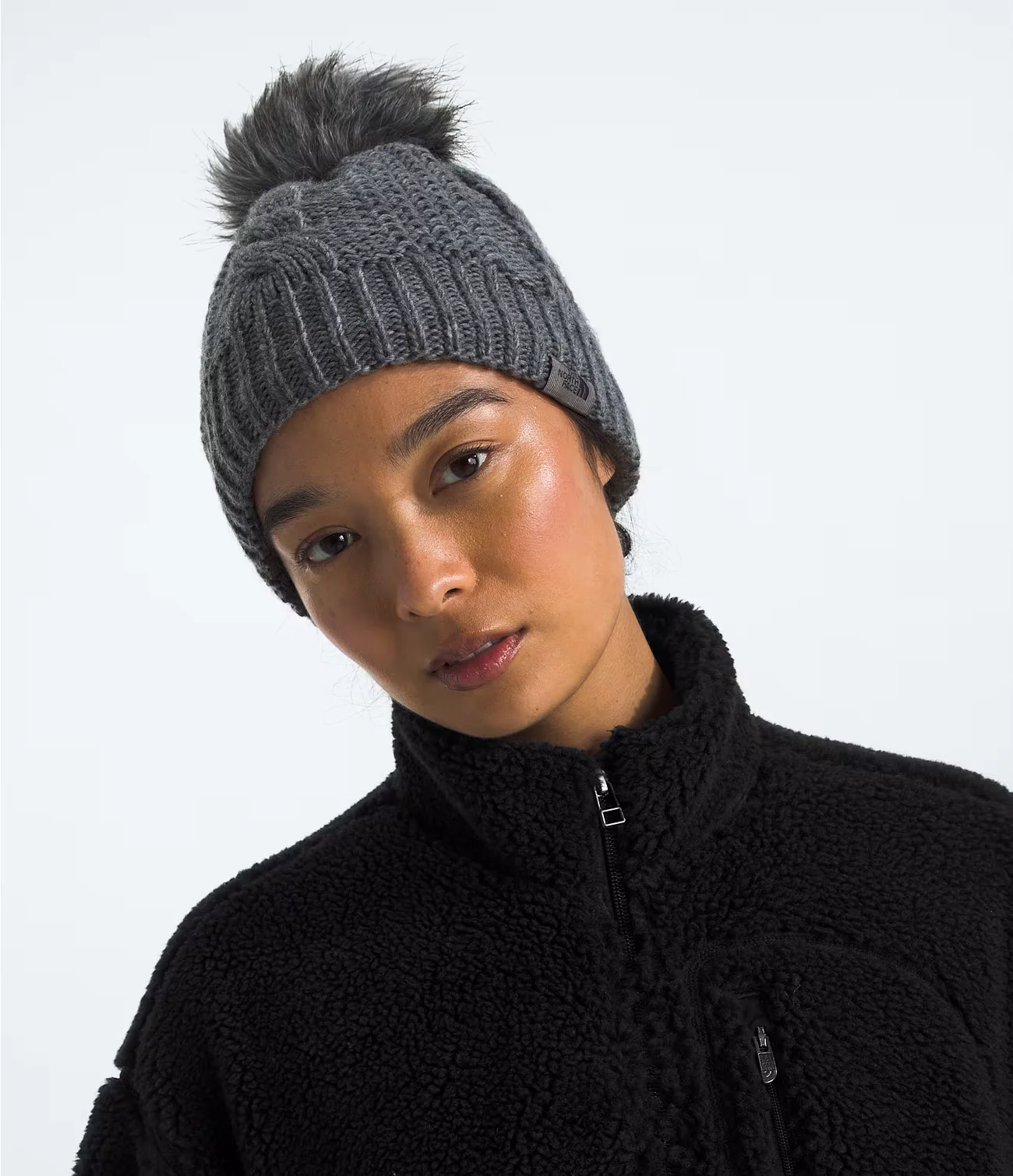 The North Face Oh Mega Fur Pom Lined Beanie - Image 6
