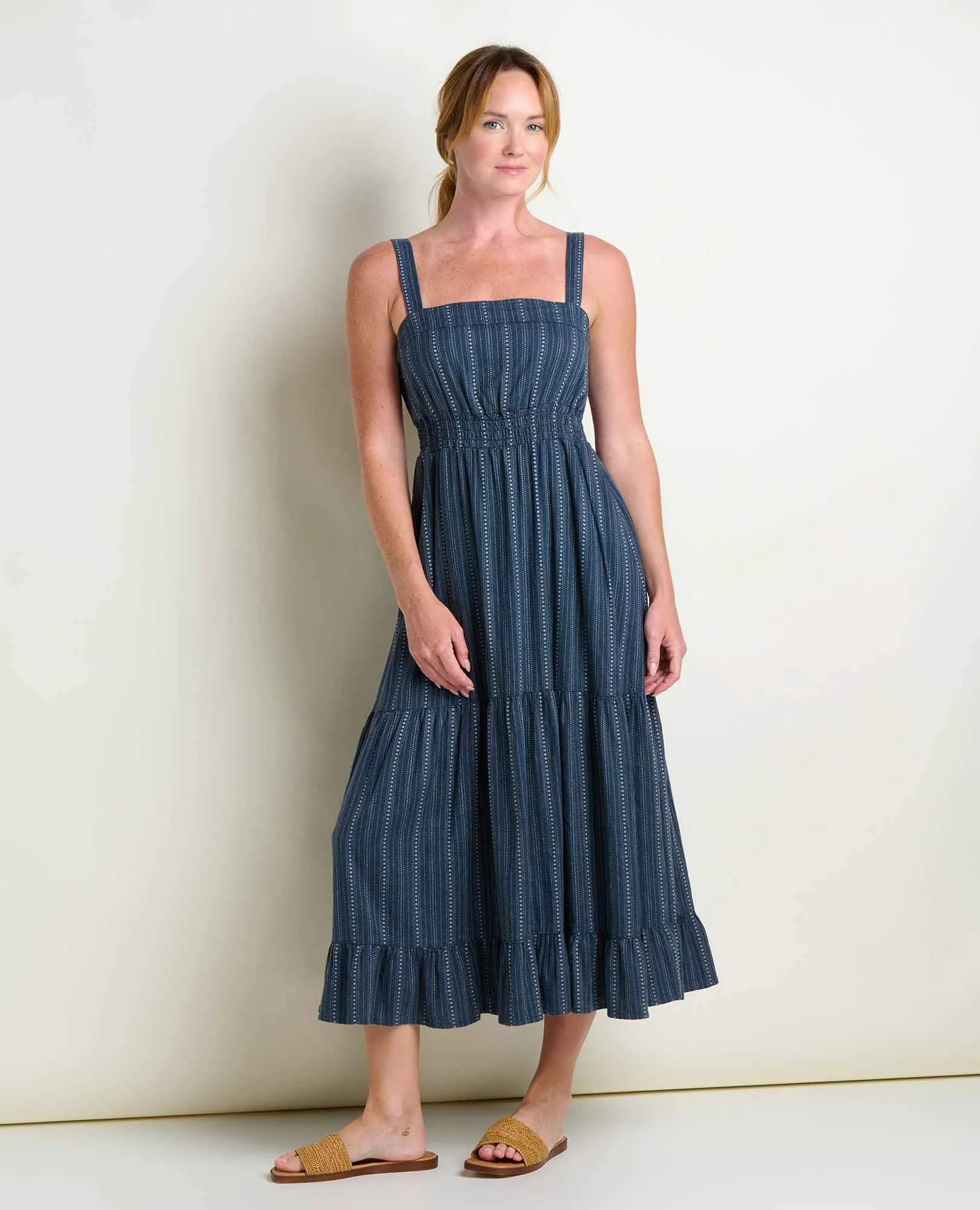 Toad and Co Taj Hemp Tiered Midi Dress